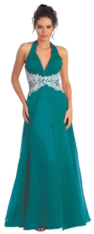 Floor-Length Satin Dress Elizabeth K GL1046