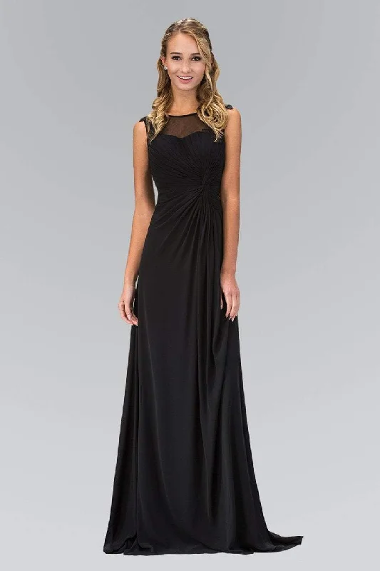 Sheer Panel Dress Elizabeth K GL1375