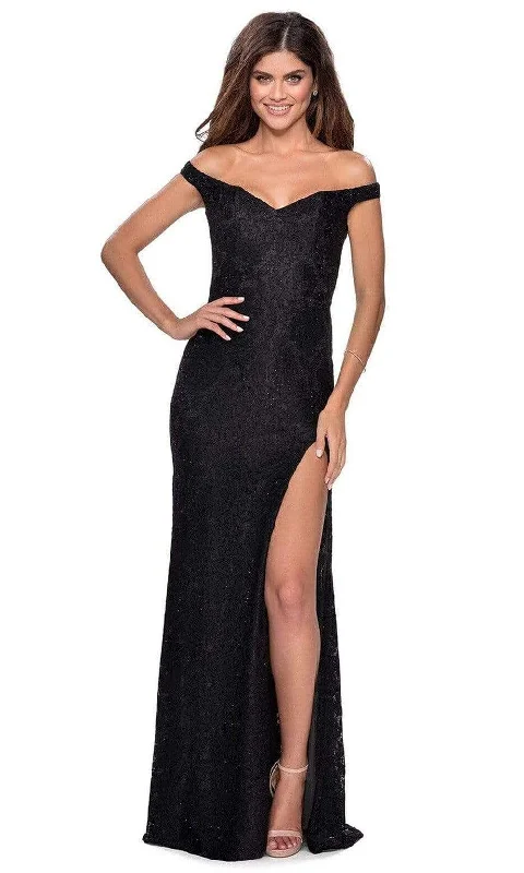 Asymmetrical Gown La Femme 28301SC