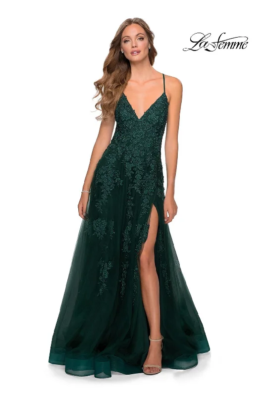 Artistic Embroidered Dress La Femme 28985