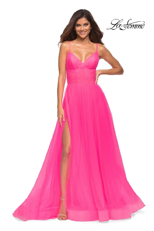 Stunning Silk Gown La Femme 30472
