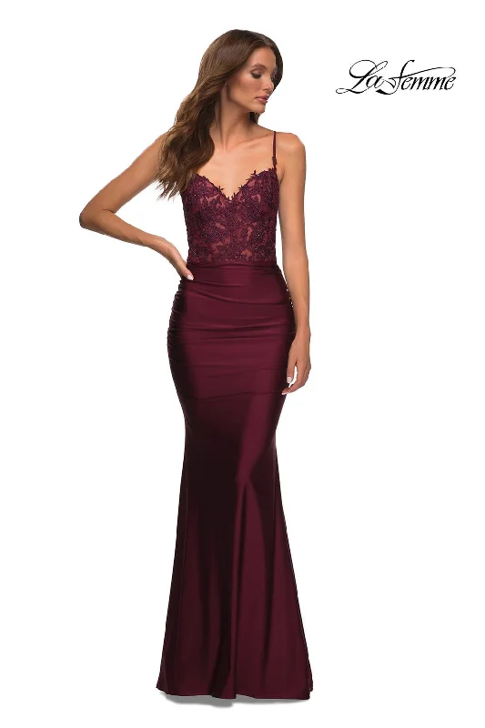 Fancy Embellished Dress La Femme 30521