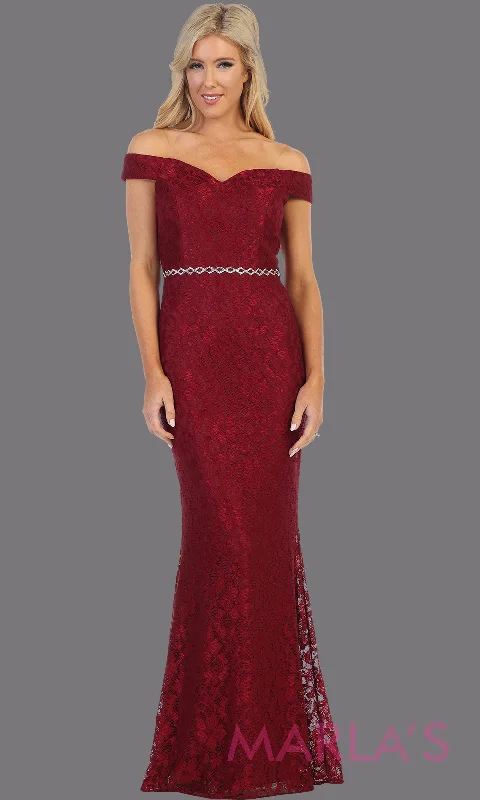 Striking Red Gown Celavie 6409 - Long Marissa Fitted Dress