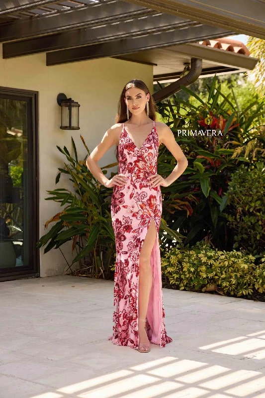 Charcoal Gray Gown Primavera Couture Long Dress 4323