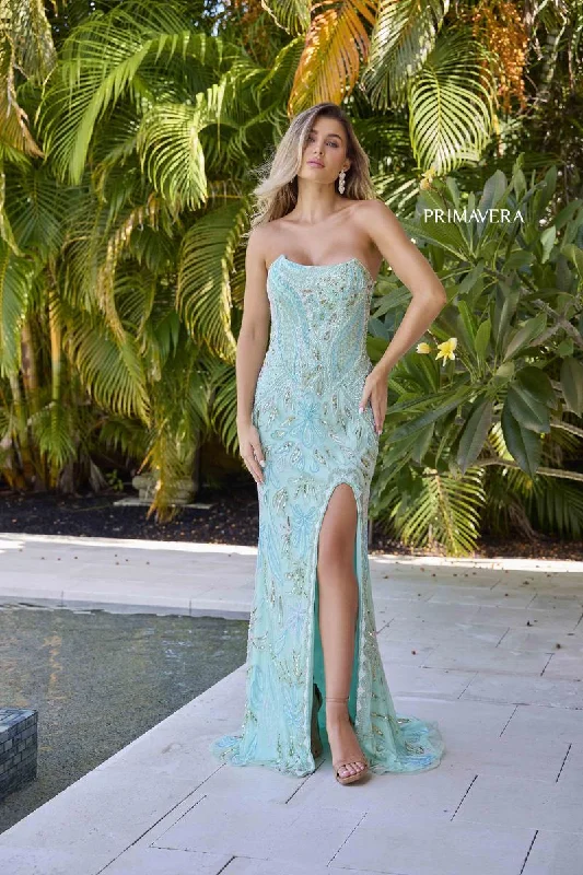 Polka Dot Gown Primavera Couture Long Dress 4331