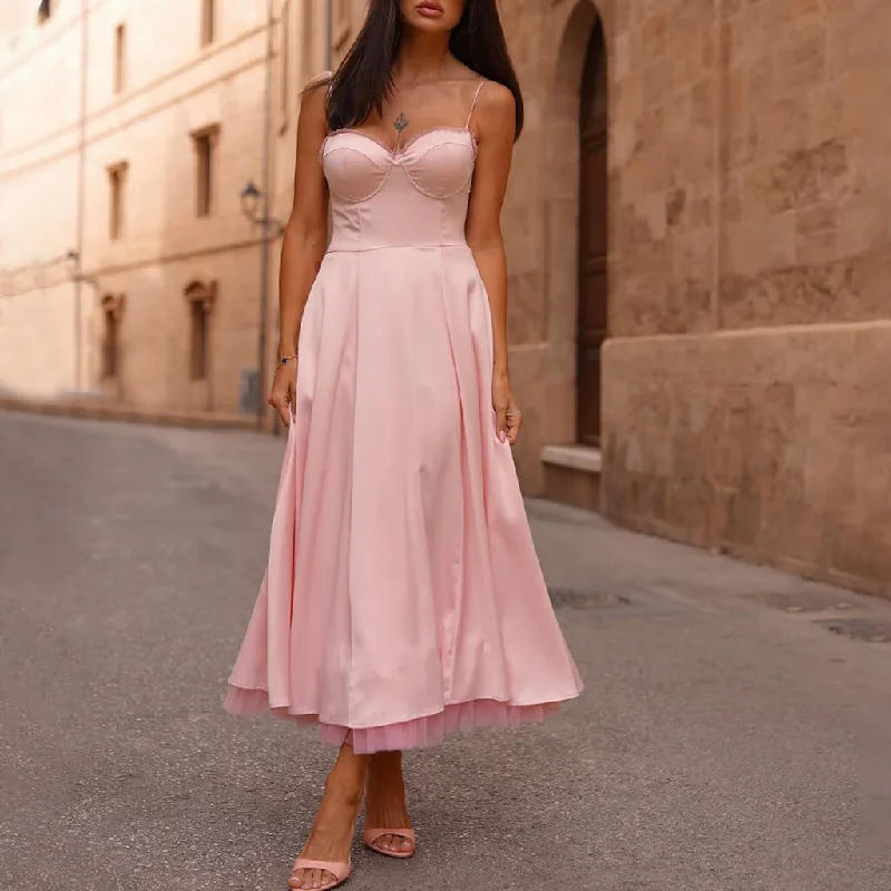 Sequin Gown Princess Scalloped Lace Bustier Corset Layered Tulle Satin Midi Sundress Sequin Gown Princess Scalloped Lace Bustier Corset Layered Tulle Satin Midi Sundress