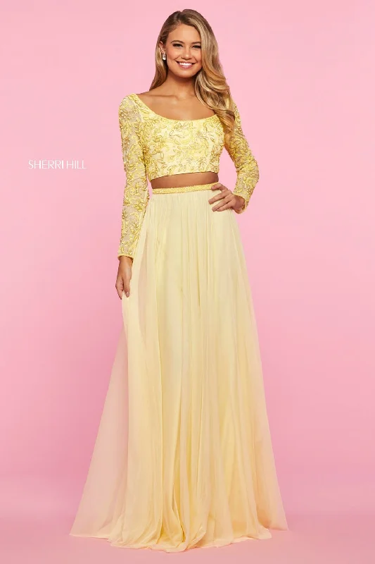 Beaded Evening Dress Sherri Hill 53559 Dress