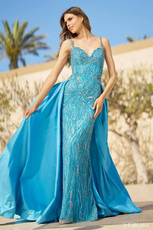 Embellished Maxi Dress Sherri Hill Beaded Column Dress 55935