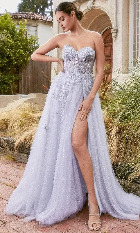 Rhinestone Embellished Dress Andrea and Leo A1127 - Strapless Embellished Classic Prom Gown