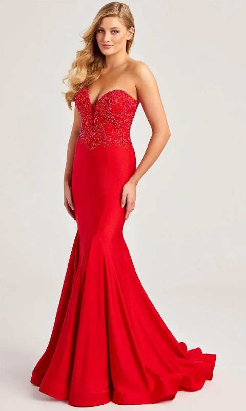 Embellished Dress Colette By Daphne CL5112 - Beaded Sweetheart Prom Dress