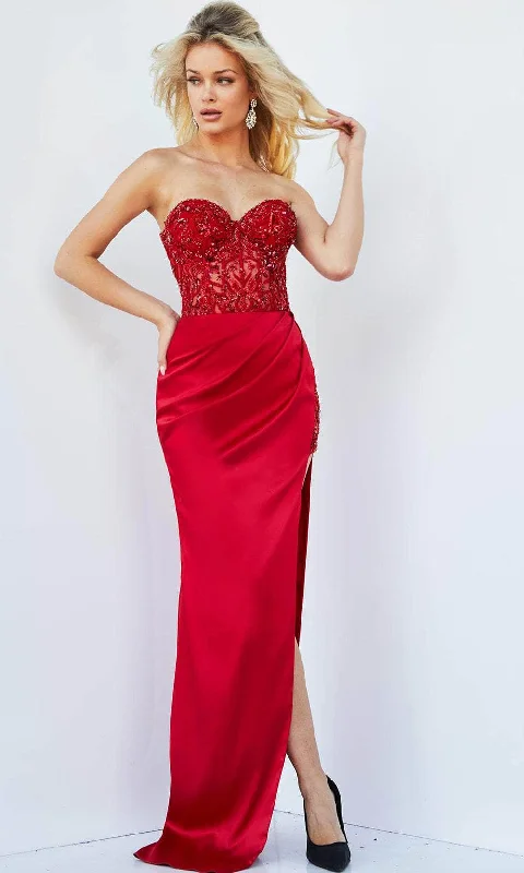 Evening Gown Jovani 22911 - Beaded Sweetheart Prom Dress