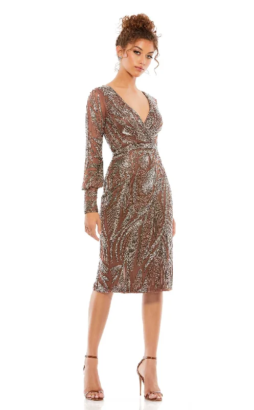 Deep V-Neck Dress Mac Duggal 5295 Dress