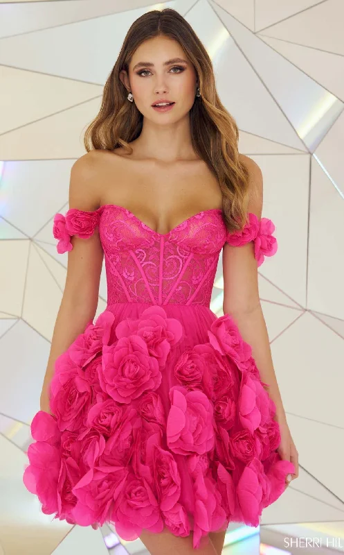 Chiffon Dress Sherri Hill 55717 Dress